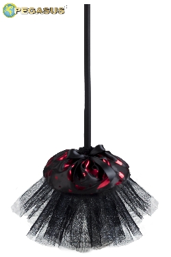 SCOPA STREGA ROSSA DI HALLOWEEN